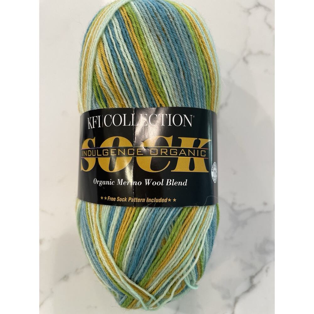 KFI Collection Indulgence Organic Sock Yarn Merino Wool Blend #105